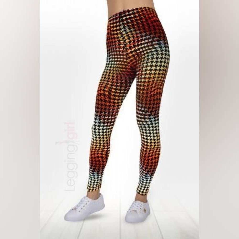 Sunset Houndstooth Leggings